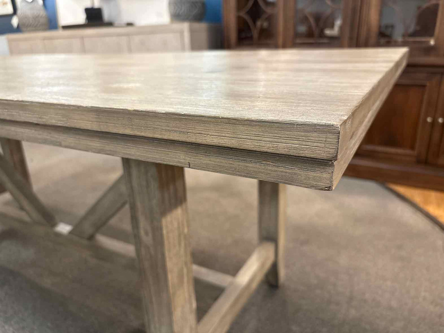 Crescent Furniture Grey Farmhouse Dining Table