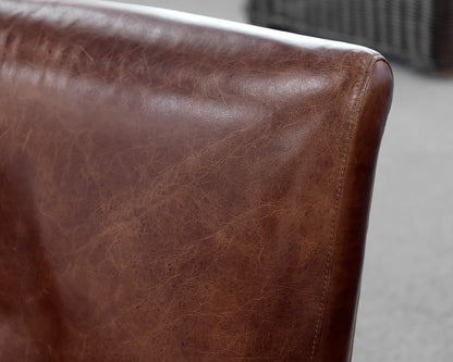Pottery Barn Brown Leather Recliner