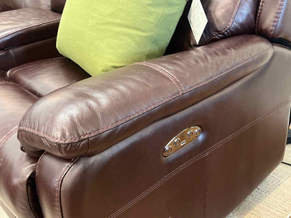 Power Reclining Leather Sectional