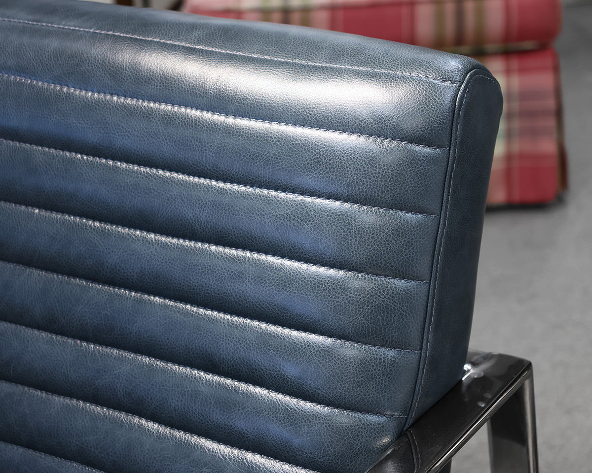 Pair of Leather and Chrome Chairs