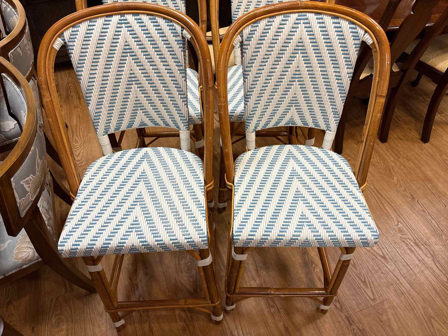 Set of 4 Bistro-Style Bar Stools