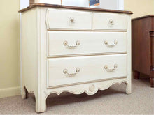 Pair Of Ethan Allen  Swedish Home Cream Finish 3 Drawer Chests