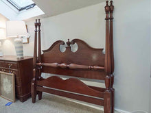 Continental Furniture Full Mahogany 4 Reeded Post  Bed