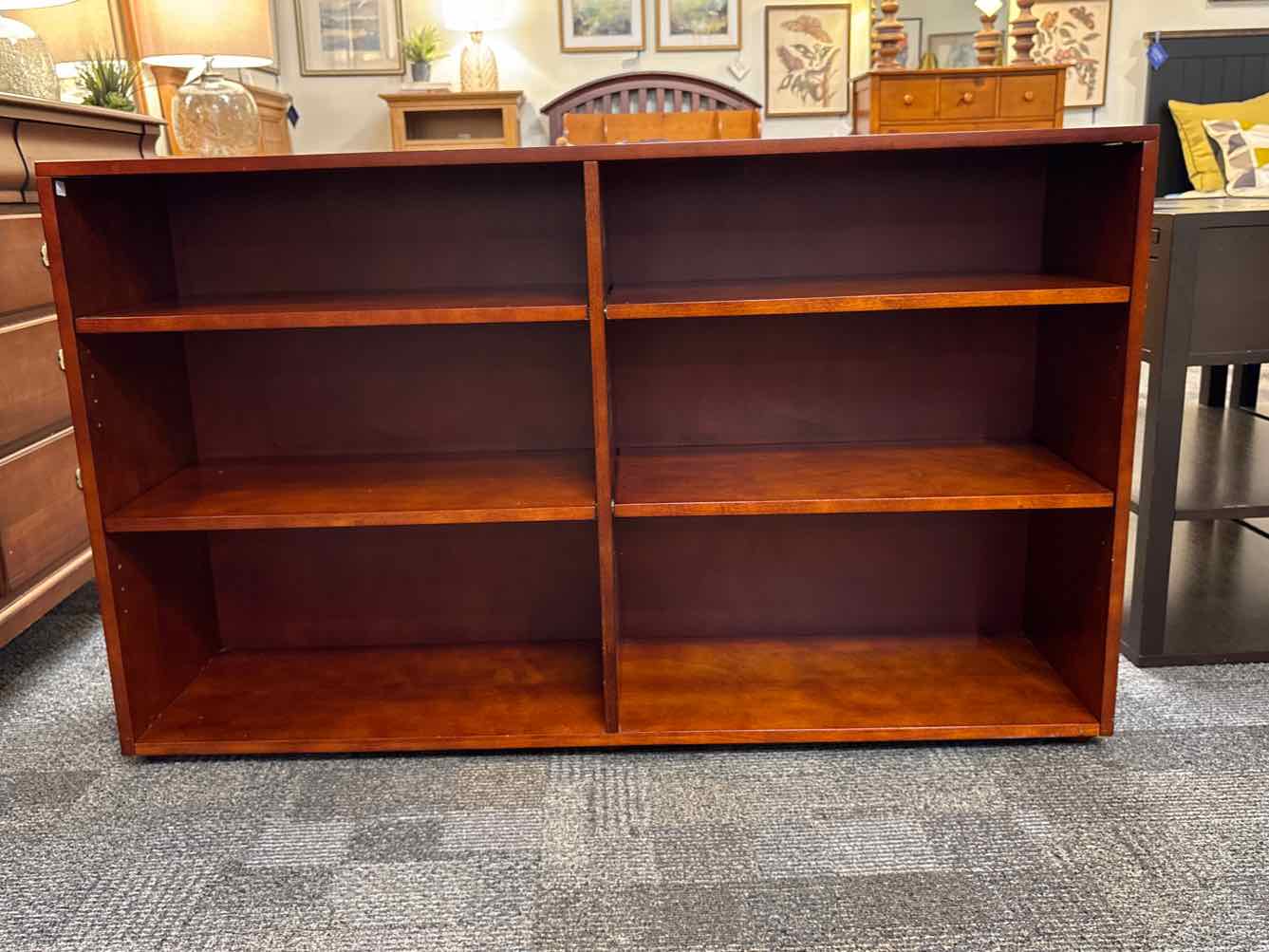 Cherry 6-Shelf Bookcase