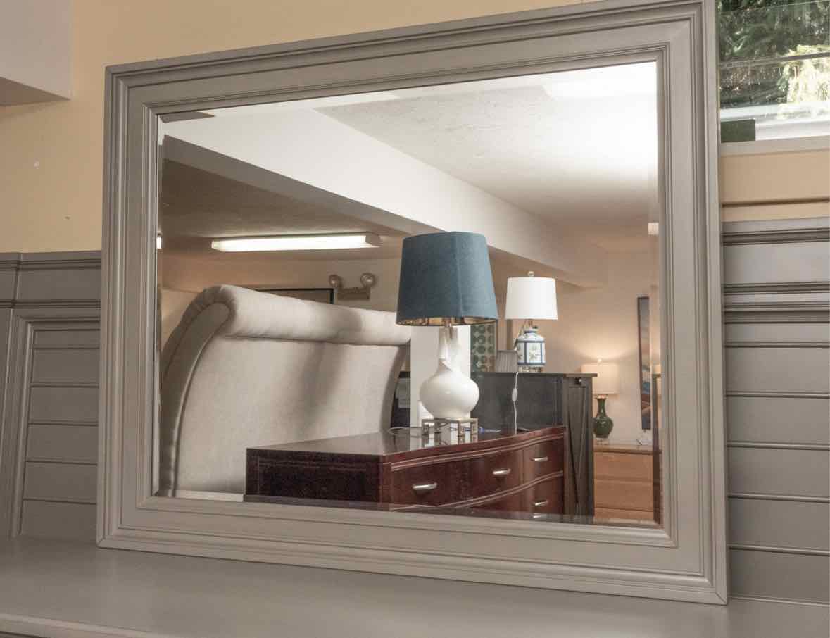Folio 21 "Hilton Head' Shutter Grey Finish 7 Drawer  Dresser & Mirror