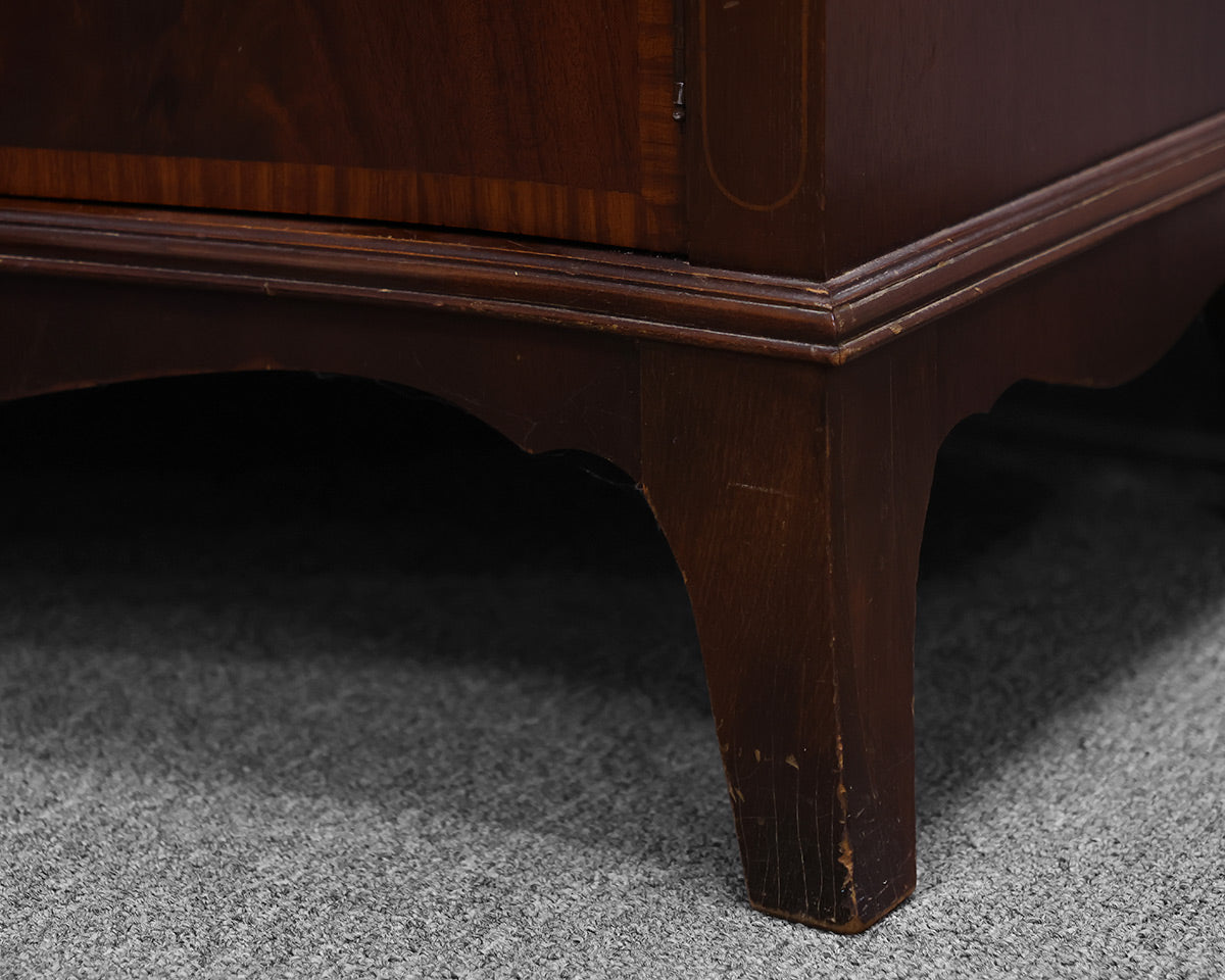 Single Piece Mahogany China Cabinet