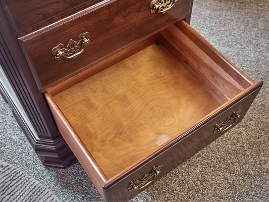 Ethan Allen Lingerie Chest in Cherry with Brass Pulls