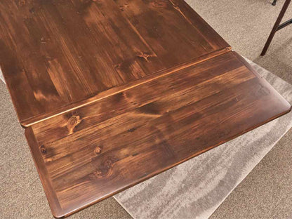 Amish Style Pine Dining Table with Turned Legs
