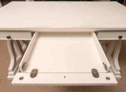Magnussen  Home "Heron Cove' Ivory 3 Drawer Writing Desk