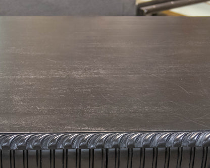 Noir Portugese Hand Rubbed Black Mahogany Writing Desk