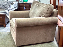 Rowe Chair& Half in Sand Lilah Performance Upholstery