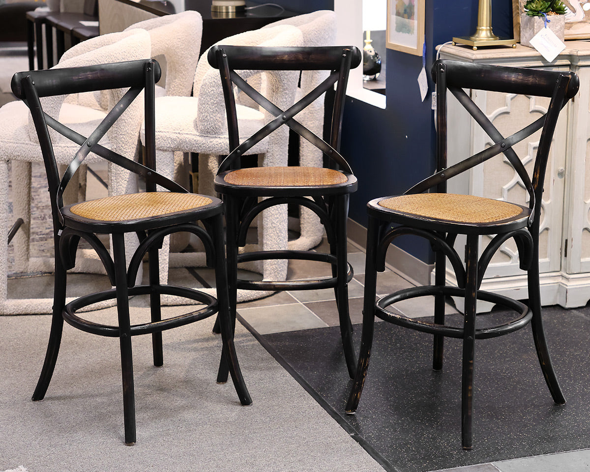 Set of 3 Arhaus 'Cadence' Counter Stools