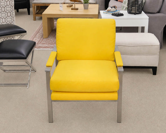 Pair of Ethan Allen 'Jericho' Mid Century Style Arm Chairs