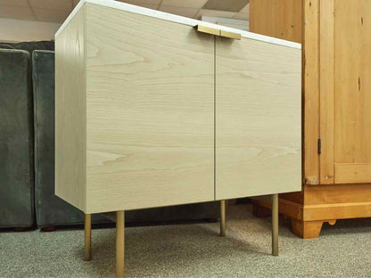West Elm 'Delphine' Cabinet W/ Solid Marble Top