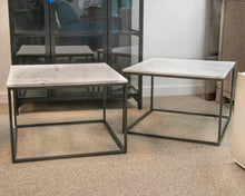 Pair of Pottery Barn 'Delaney' Square Side Tables