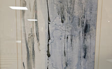 'At the Dawn C' Abstract with Distressed Black Frame