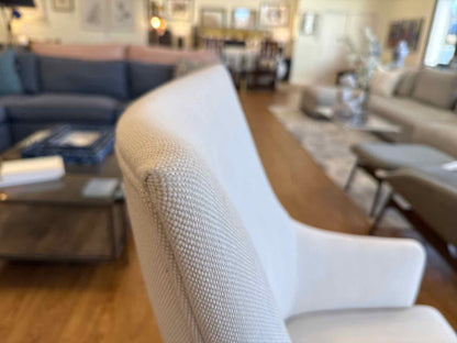 RH 'Ella' Pair of Fabric Dining Armchairs