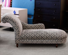 Chaises Lounge in Cut Velvet Scroll Pattern