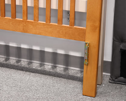 Light Maple Spindle Queen Bed frame