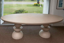 Anthropologie 'Sonali' Grey Washed Finish Double Pedestal Dining Table