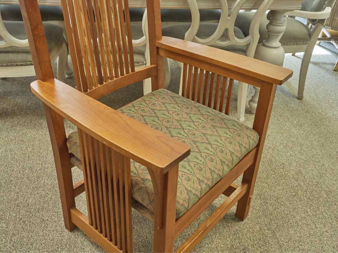 Set of Six Stickley Mission Spindle Dining Chairs