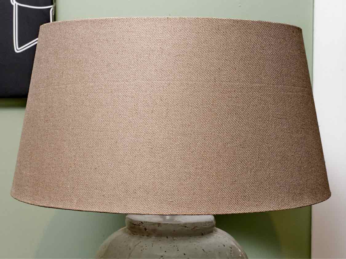 White Ceramic  Table Lamp with Shade