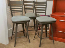 Set Of 3 Boston Interiors 'Bridget Swivel Powder Coat Metal  Counter Stools