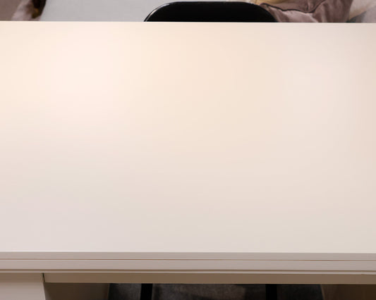 Painted Antique White Project Island With Two Stools