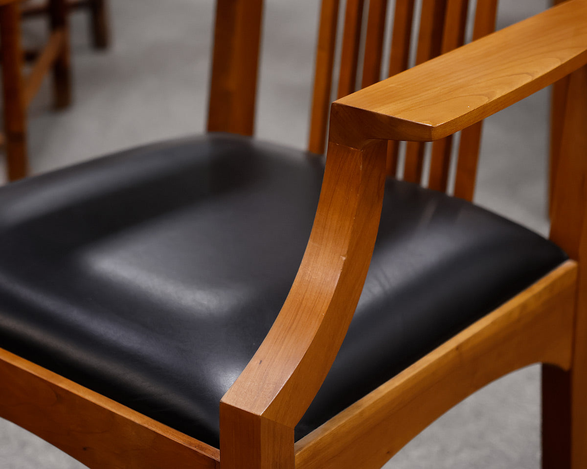 Stickley Oak Mission Style Table & 12 Chair Set