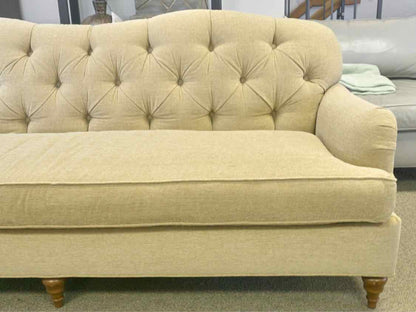 Charles Stewart English Roll Arm Bench Seat Sofa in Dark Gold
