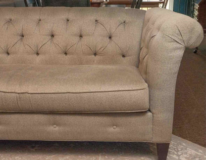 Sam Moore 'Astrid' Grey Tufted Back Sofa
