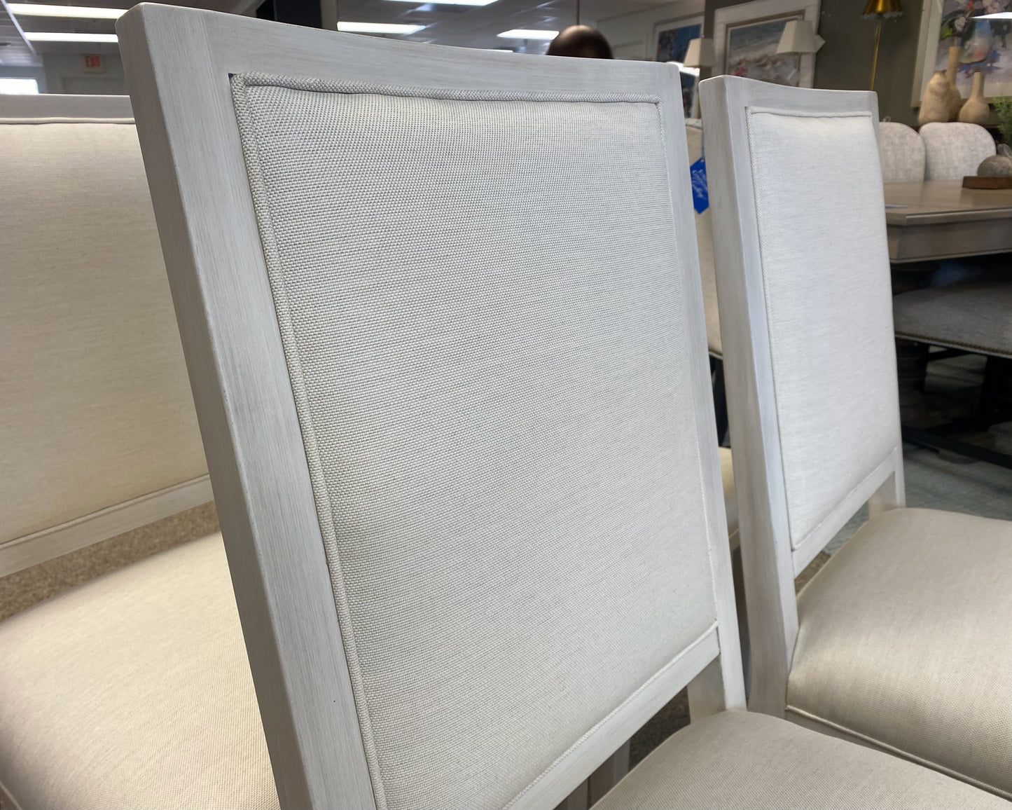 Set of 4 Gat Creek Logan Dining Chairs in Maple with Parchment Finish