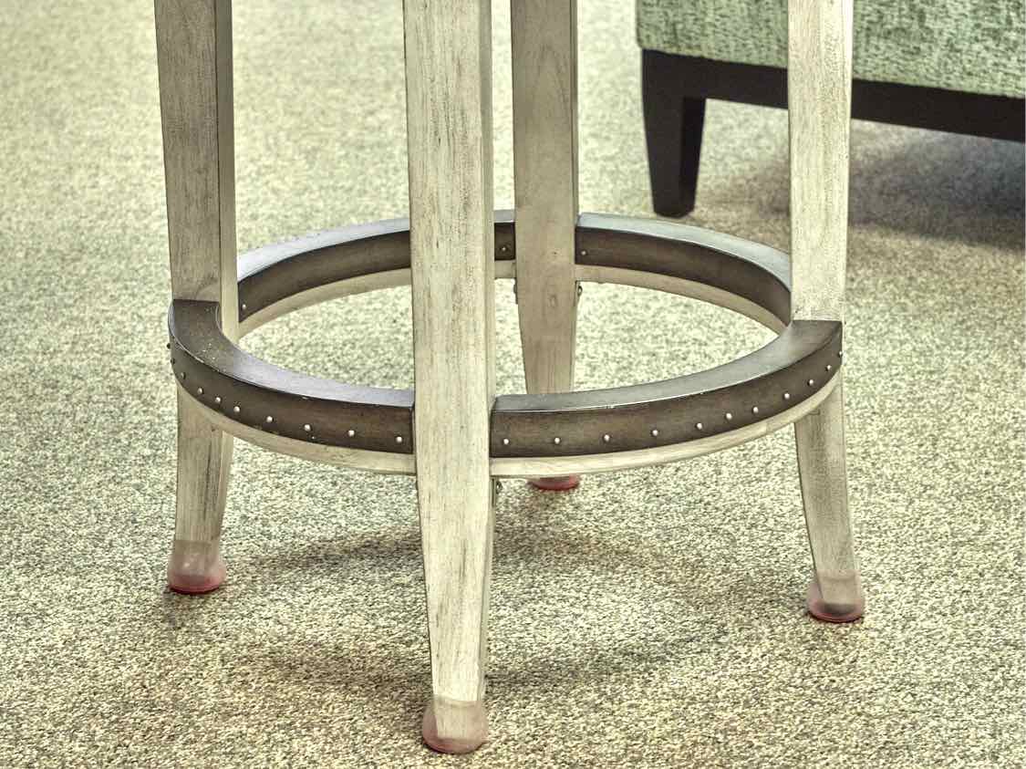 Set of 4 Rustic white  Merrick Swivel Counter Stools