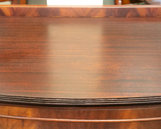 Small Flame Mahogany Server W/ Backsplash