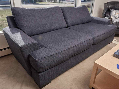 Mercury Orson  ' Sugarshack Denim' 2 Cushion Feather Blend  4 Toss Pillows Sofa