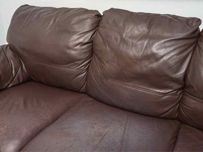 Italsofa Brown Bonded  Leather Sofa