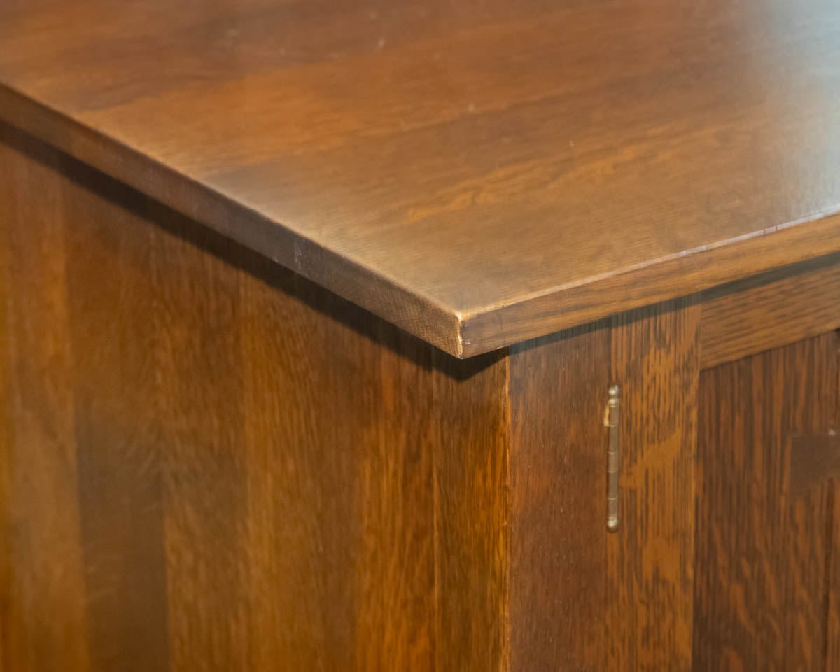 Stickley Mission Oak Sideboard with Paneled Plate Rail