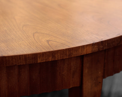 Baker Round Reeded Cocktail Table