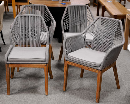 Set of 4 Loom Dining Chairs
