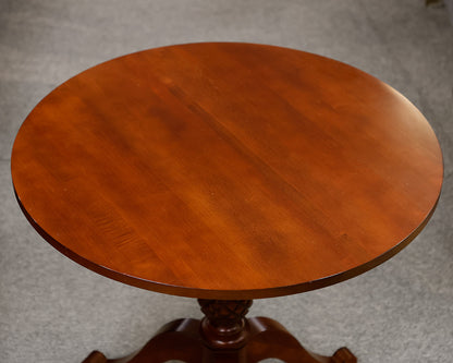 Ethan Allen British Classics Round Accent Table w/ Pineapple Pedestal