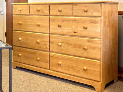 Light Oak Ten Drawer Dresser