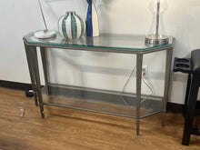 Silver and Glass Console