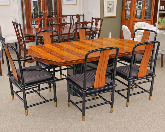 Henredon 'Elan Collection' Hawaiian Koa Wood Dining Table & 6 Chair Set