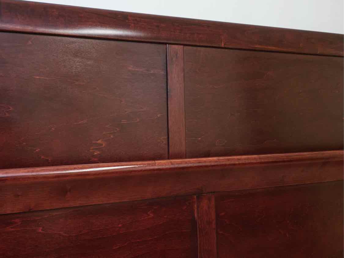 Dark Cherry Queen Sleigh Bed