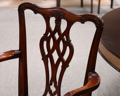 Set of 6 Mahogany Chippendale Dining Chairs