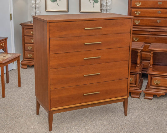 Dixie Furniture Mid-Century Modern 5-Drawer Chest