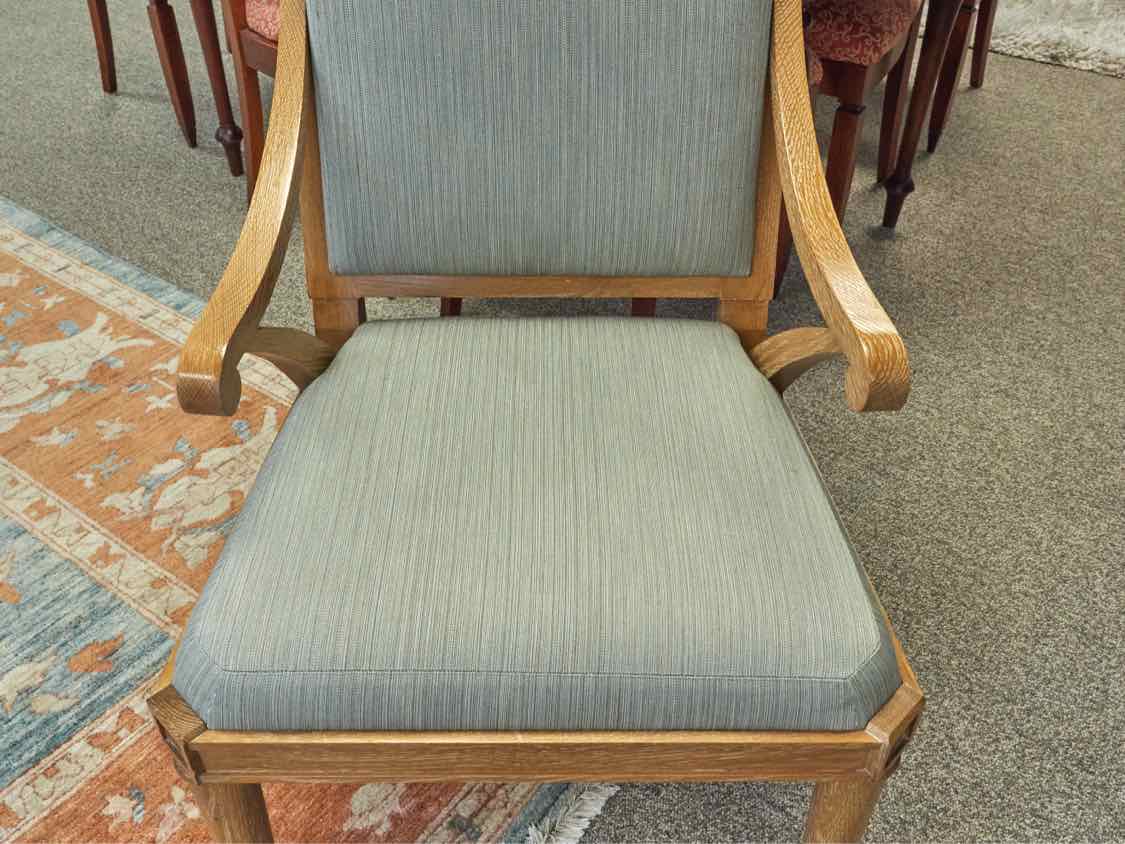 Pair of Rustic Oak Framed Arm Chairs