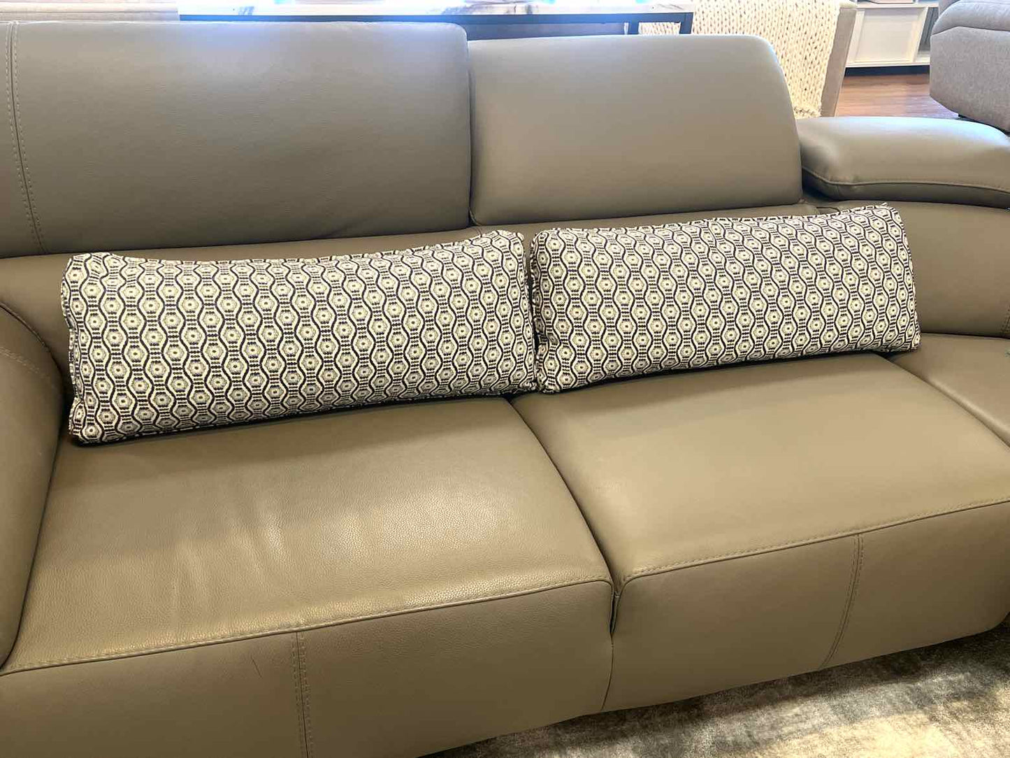 Pair of Geometric Accent Lumbar Pillows