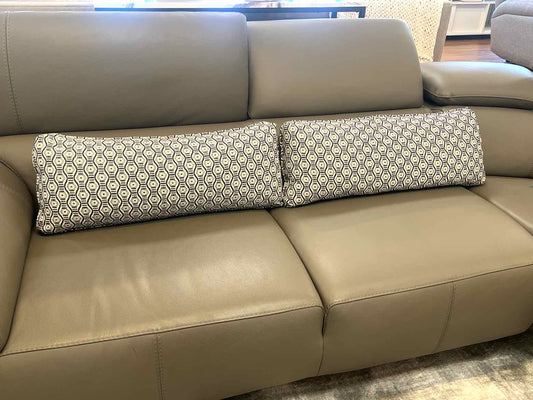Pair of Geometric Accent Lumbar Pillows
