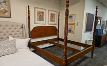 Leonard's Tiger Maple 4-Poster King Bed